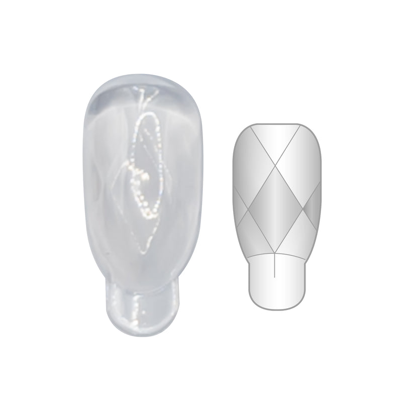 NAIL PLANET Tips Dual System Diamond Form 240 pz