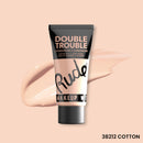 BASE DE MAQUILLAJE Y CORRECTOR DOUBLE TROUBLE