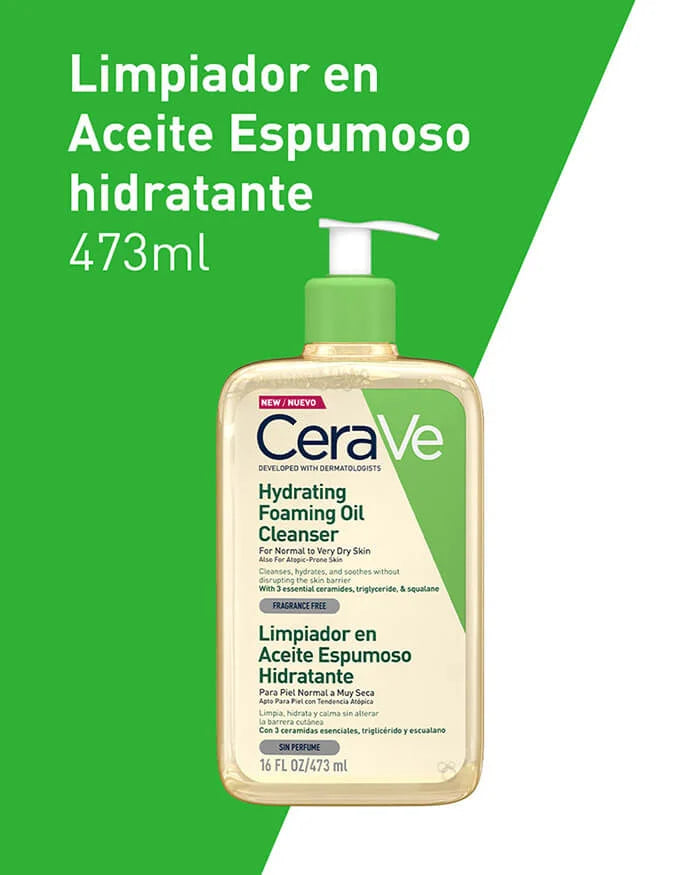 LIMPIADOR EN ACEITE ESPUMOSO - CERAVE 473 ML