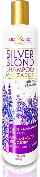Silver blond shampoo matizador, 300 g, Nekane