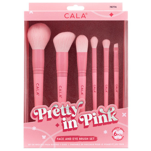 PRETTY IN PINK (SET DE BROCHAS PARA ROSTRO Y OJOS) - CALA