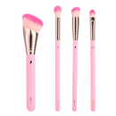 Cosmetiquera Pink Puffer Brushes Set 12 pinceles