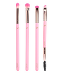 Cosmetiquera Pink Puffer Brushes Set 12 pinceles