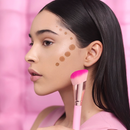 Cosmetiquera Pink Puffer Brushes Set 12 pinceles