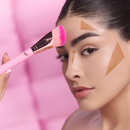 Cosmetiquera Pink Puffer Brushes Set 12 pinceles