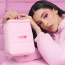 Cosmetiquera Pink Puffer Brushes Set 12 pinceles