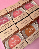 Tinte Rubor Crema a Polvo Velvet Tint Cheeky Baby Serie 6 pzas