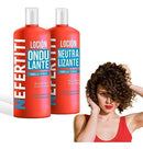 NEFERTITI-JUEGO LOCION ONDULANTE PARA CABELLO TEÑIDO 1 L