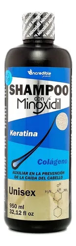 SHAMPOO CON MINOXIDIL Y KERATINA 950 ML