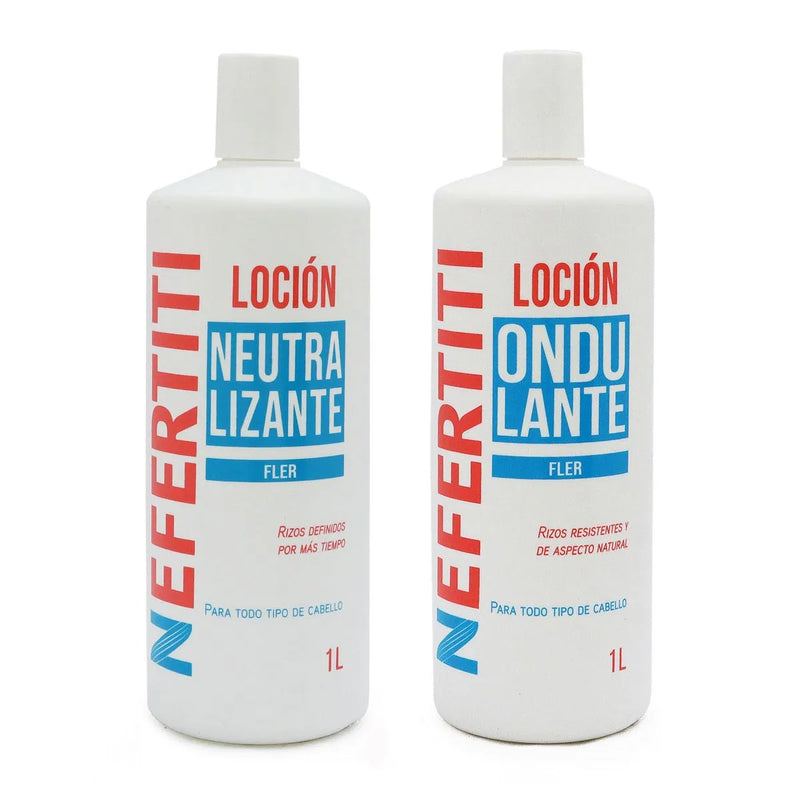 NEFERTITI-JUEGO LOCION ONDULANTE Y NEUTRALIZADOR 1 L