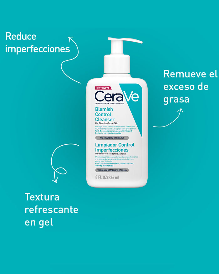 LIMPIADOR CONTROL IMPERFECCIONES 236 ML  CERAVE