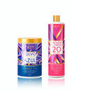 Kit de Polvo decolorante azul 1+3 350g y Péroxido 20 Vol. 900 gr.