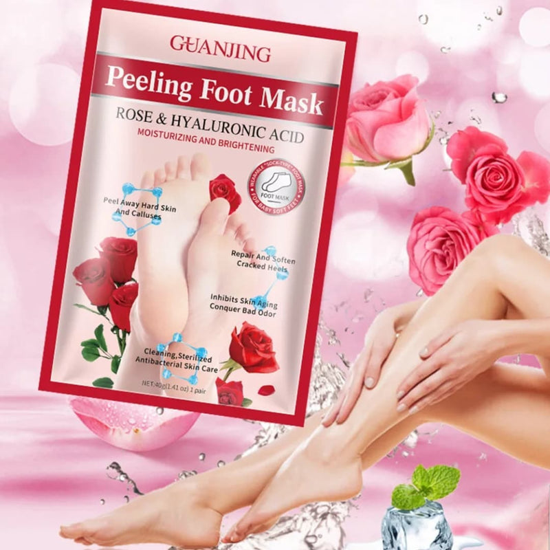 MASCARILLA PARA PIES ROSA Y ACIDO HIALURONICO