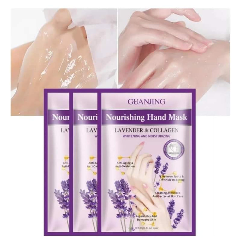 Mascarilla para Manos Lavanda y Colágeno