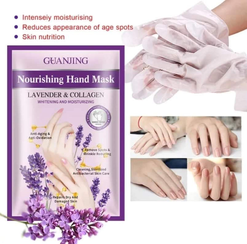 Mascarilla para Manos Lavanda y Colágeno
