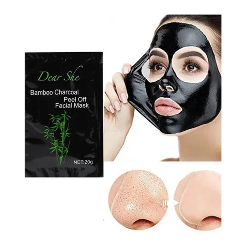 Mascarilla Negra Removedora de Puntos Negros con Carbón de Bambú