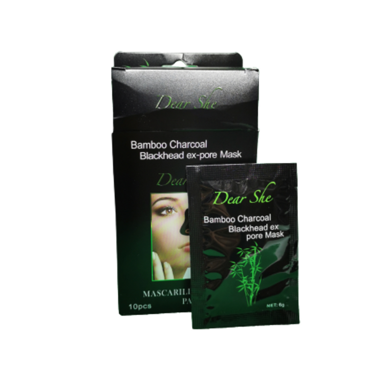 Mascarilla Negra Removedora de Puntos Negros con Carbón de Bambú