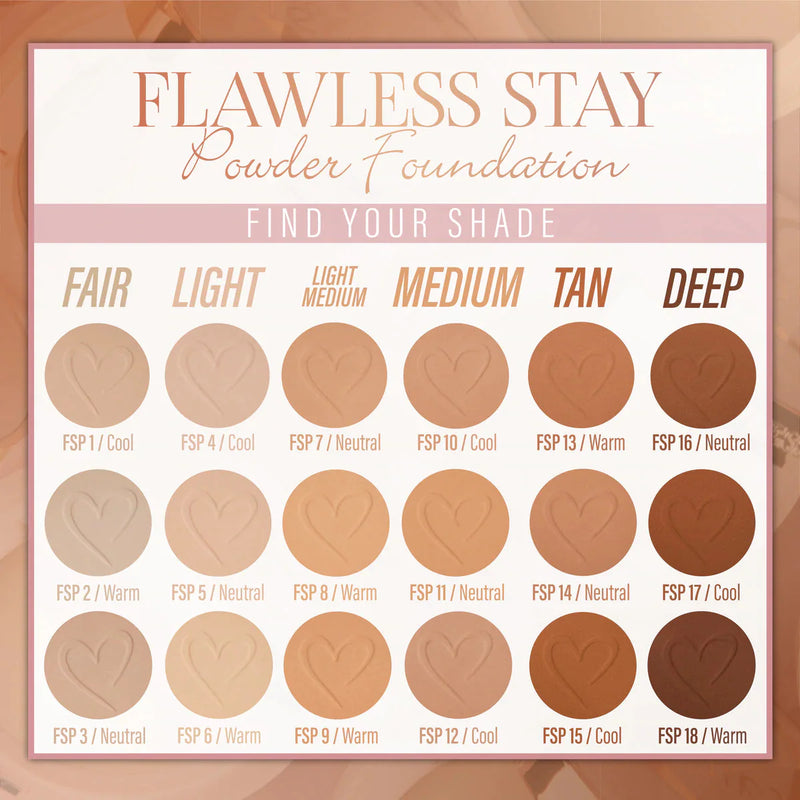 Maquillaje en Polvo FLAWLESS STAY Beauty Creations